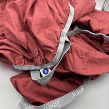 Sleep Number Fitted Sheet Split California King Cotton Smartfit Coral Red-Orange