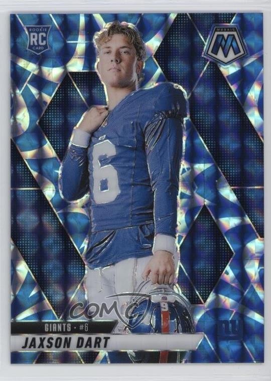 2025 Panini Mosaic Rookie Variations Reactive Blue Prizm Jaxson Dart #288 16zl