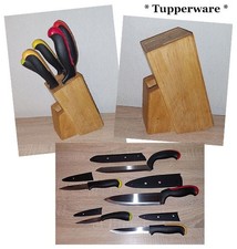 Produktbild - * Org.  Tupperware D90 - Messerblock + 5 Messer Ergonomic - Serie  TOP Zustand *