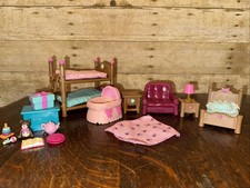 Lampada Lil Woodzeez Calico Critters Culla Mobili Sedia Letto Giocattoli