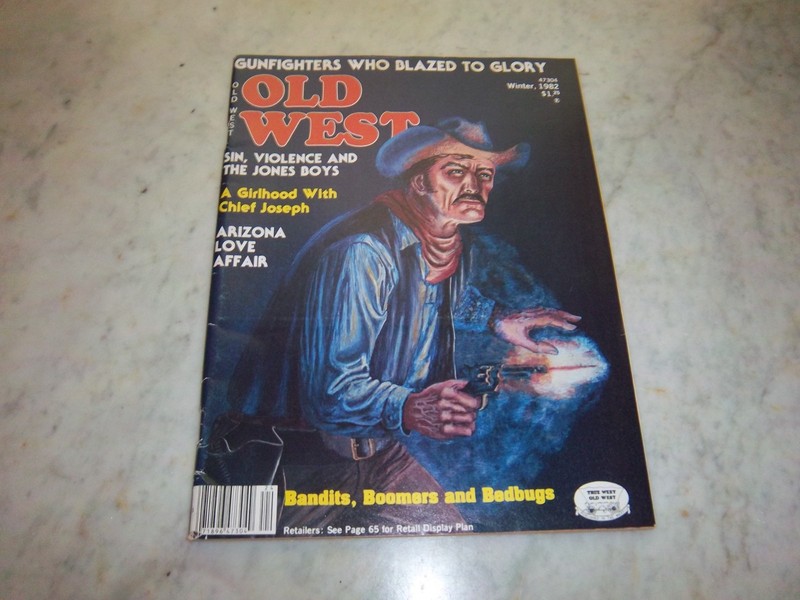 Old West Magazine Winter 1982 47304  Bandits, Boomers, Bedbugs