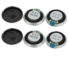 6pcs 22mm Dia 8R 2W Metal Shell Internal Mini Speakers Loudspeaker