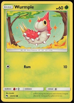 Wurmple (23) SM - Lost Thunder Regular 23/214