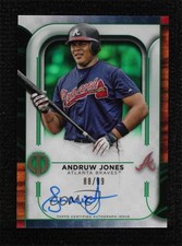 2022 Topps Tribute Tribute Auto Green 88/99 Andruw Jones #TA-AJ Auto 0c3