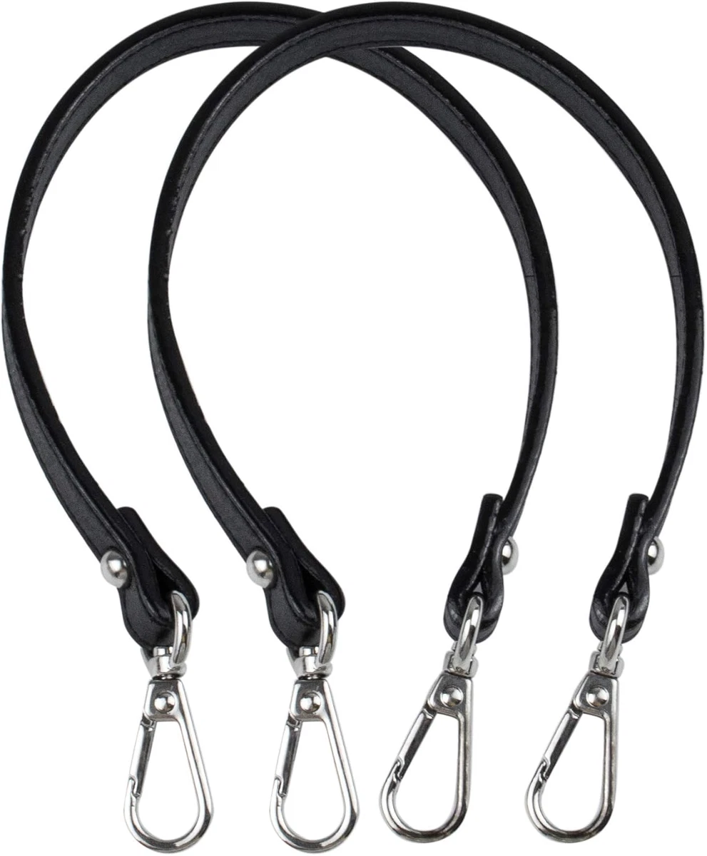 Correa Para Bolso Correas Bandolera Bolso Cámara 2 Correas Trenzadas Para Bolsos Con Mosquetón - Asas Ajustables 40cm Blanco Y 60cm Negro Mosquetones Bolsos Asas De Cuero Para Bolsos