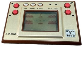 Nintendo Game  Watch Manhole MH-06 Gold Series Wide Screen Handheld Game VIDEO