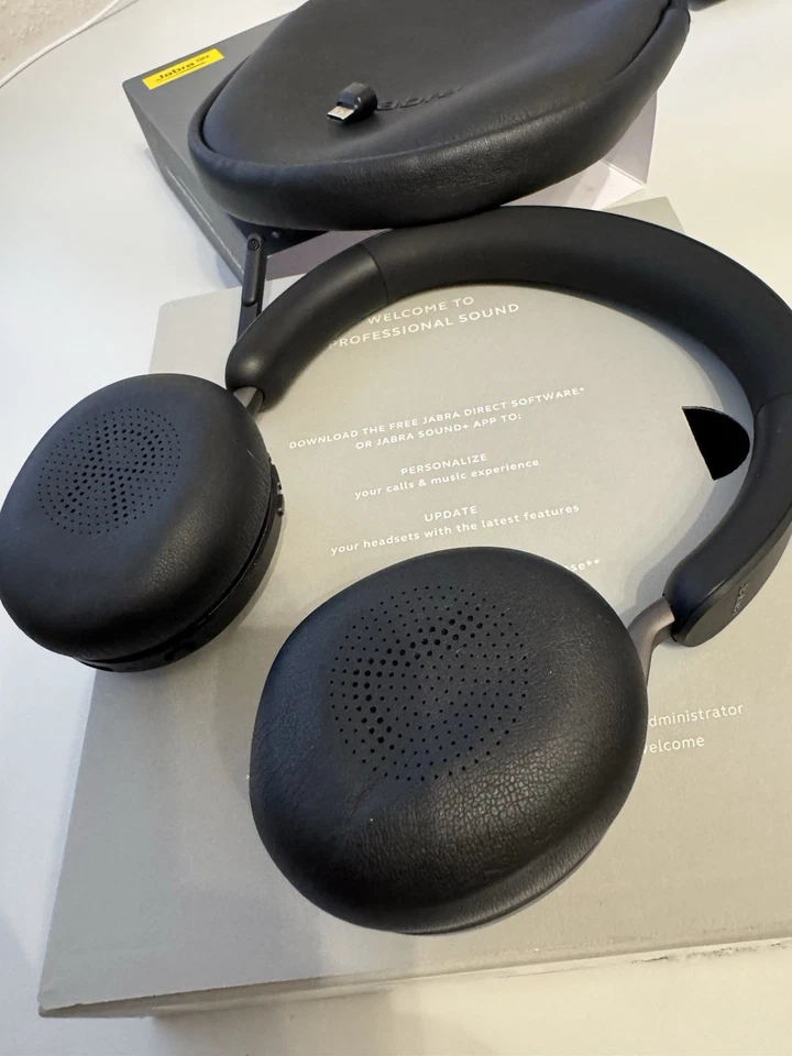 Jabra Evolve2 65 kabelloser Stereo Kopfhörer | MS Teams | USB-A Link 380 - Bild 2 von 4