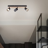 Spotbalken Metall Wohnzimmer, Braun, 15,3 X 42 Cm, 104,5 W, Deckenlampe Led