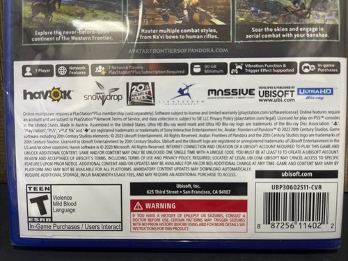 Ubisoft PS5 Special Edition Avatar Frontiers of Pandora - Sealed - Picture 3 of 4