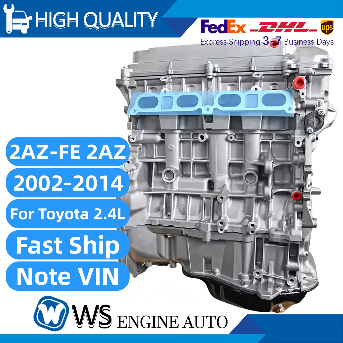 ANH10 TOYOTA 2AZ GM4 触媒一個 ANH10 TOYOTA 2AZ GM4 触媒一個 ENGINE TOYOTA 2AZ-FE FOR PREVIA