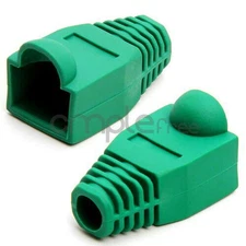 50 pcs Green CAT5E CAT6 RJ45 Ethernet Network Cable Strain Relief Boots NEW