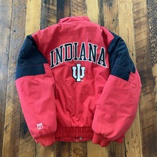 Vintage Logo 7 Indiana Hoosiers Pull Over Amazing Condition M