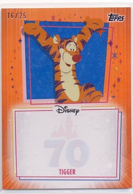 2026 Topps Disneyland 70th Orange Foil Autograph Opportunity Tigger 16/25