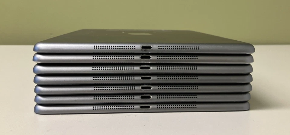 Apple iPad Air A1475 Cellular + WiFi 32GB 9.7" GRAY Clean IMEI Lot of 7 - Image 2 of 4