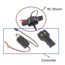 1:10 3CH Control RC Car Metal Winch For SCX10 III AXI03007 90046 Remote Receiver