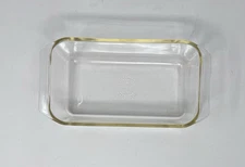 VINTAGE 215-B PYREX OVENWARE 9 X 5 X 3 GLASS LOAF PAN BAKING DISH