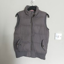 Fat Face Ladies Gilet Grey Size 14 Feather/ Down Filing 