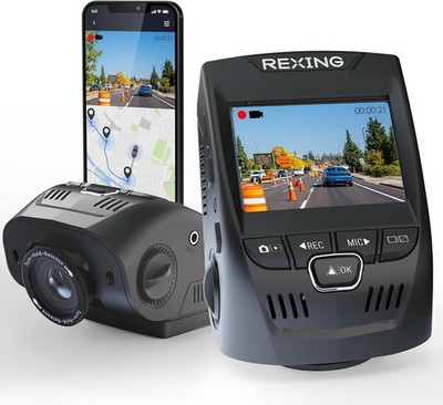 Dashcam Rexing V1 Gen3, 4K Ultra HD, mit 64GB Speicherkarte