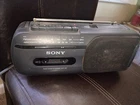 VINTAGE SONY CFM-155 PORTABLE AM/FM RADIO CASSETTE PLAYER