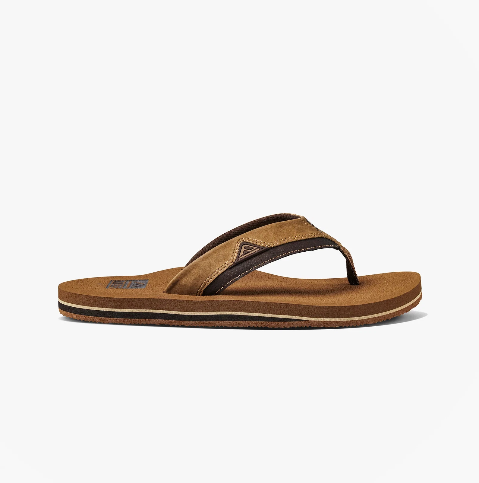Reef Mulligan Slide Mens Synthetic Slip-On Lightweight Casual Bronze Sandals