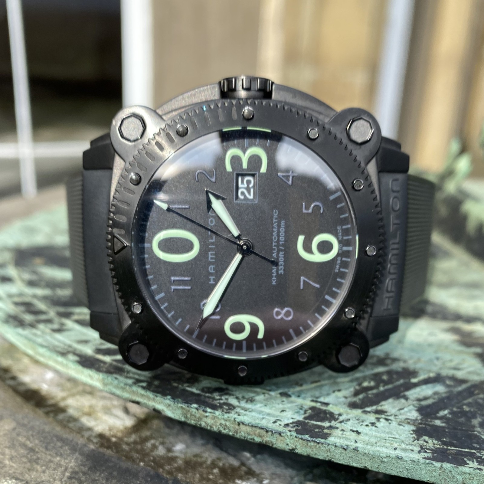 Hamilton Khaki BeLOWZERO Automatic 1000m Black PV… - image 1