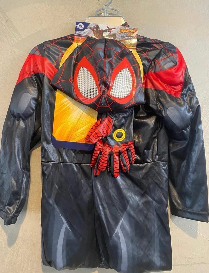 Nuevo Disney Store Marvel SpiderMan Disfraz Spider-Man Miles Morales Halloween NUEVO Foto 2 de 4