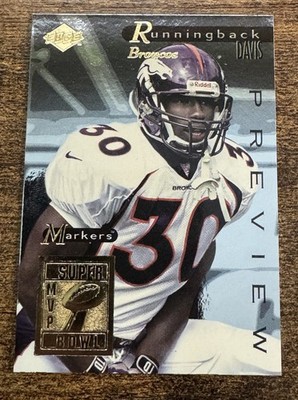 1998 Collectors Edge Supreme Season Review Markers Gold #4 TERRELL DAVIS RARE