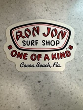 Ron Jon Surf Shop  "One Of A Kind"  Cocoa Beach FL  Sticker NEW