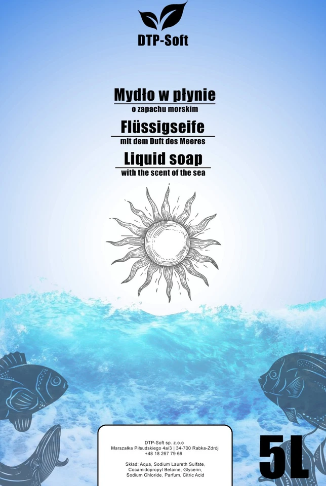 5L Flüssigseife Handseife TOP Seife für Seifenspender 5 Liter Meeresbris - Bild 2 von 3