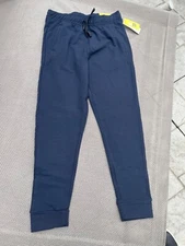 NWT ALL IN MOTION Men's SOFT Athletic Pants SWEATPANTS NAVY BLUE Size SMALL