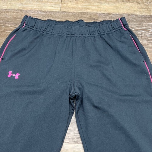 UNDER ARMOUR Stretch Waist Gray Activewear Track Pants Girl's Size XL - Picture 5 of 11