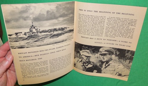 1944 Britain Versus Japan, WW2 British Information Services Propaganda Booklet - Picture 6 of 7
