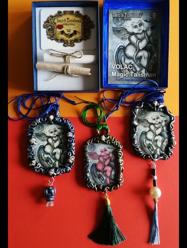 Volac Demonio Talismán Amuleto Colgante Collar Dije Pagano Oculto Símbolo Serpiente Babero - Imagen 10 de 24