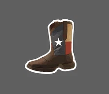 Texas Boot Sticker South Waterproof Country Western Gift NEW