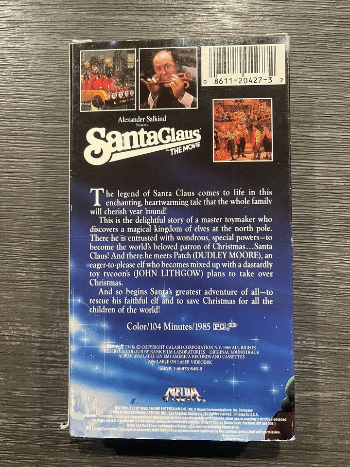 Santa Clause The Movie Pg Alexander Salkind Pre Owned Vhs Tape Foto 2 de 2