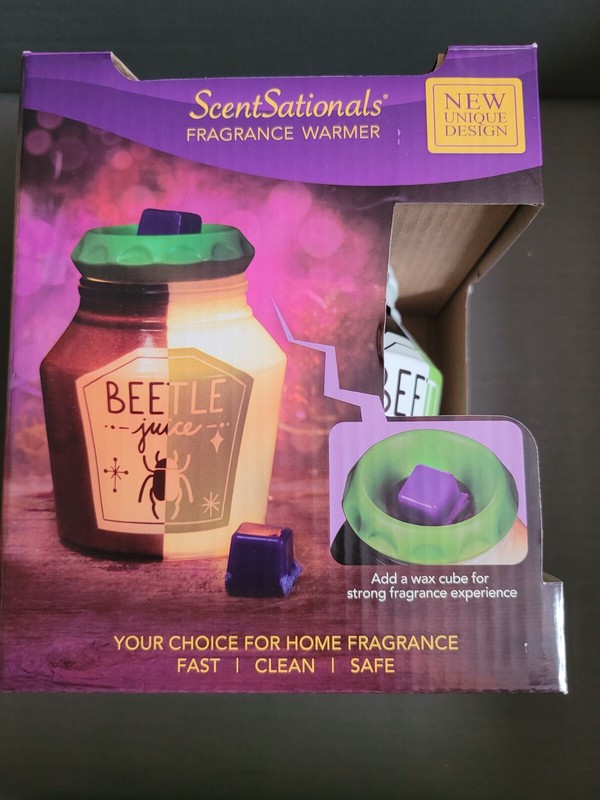 NEW ScentSationals BEETLEJUICE Glowing Ceramic Fragrance Wax Warmer