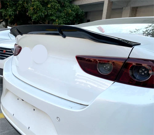R Style ABS Unpainted Rear Trunk Spoiler Wing For 2014-2018 Mazda 3 M3 Axela - Picture 2 of 8