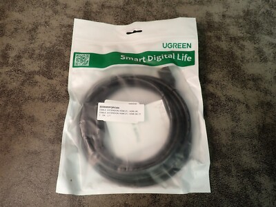 NEW Ugreen 10145 Male to Female 3m Black HDMI Cable (BN441)
