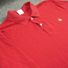 Brooks Brothers Shirt Men Extra Large Performance Polo Shirt Red Supima Cotton