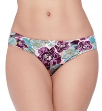 Women panties,Bikinis ILUSION size S. multicolor floral satin look soft silky