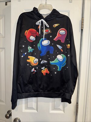 Video Game Among Us Hoodie   3D Print Pullover Hoodie. Printed On Front & Back