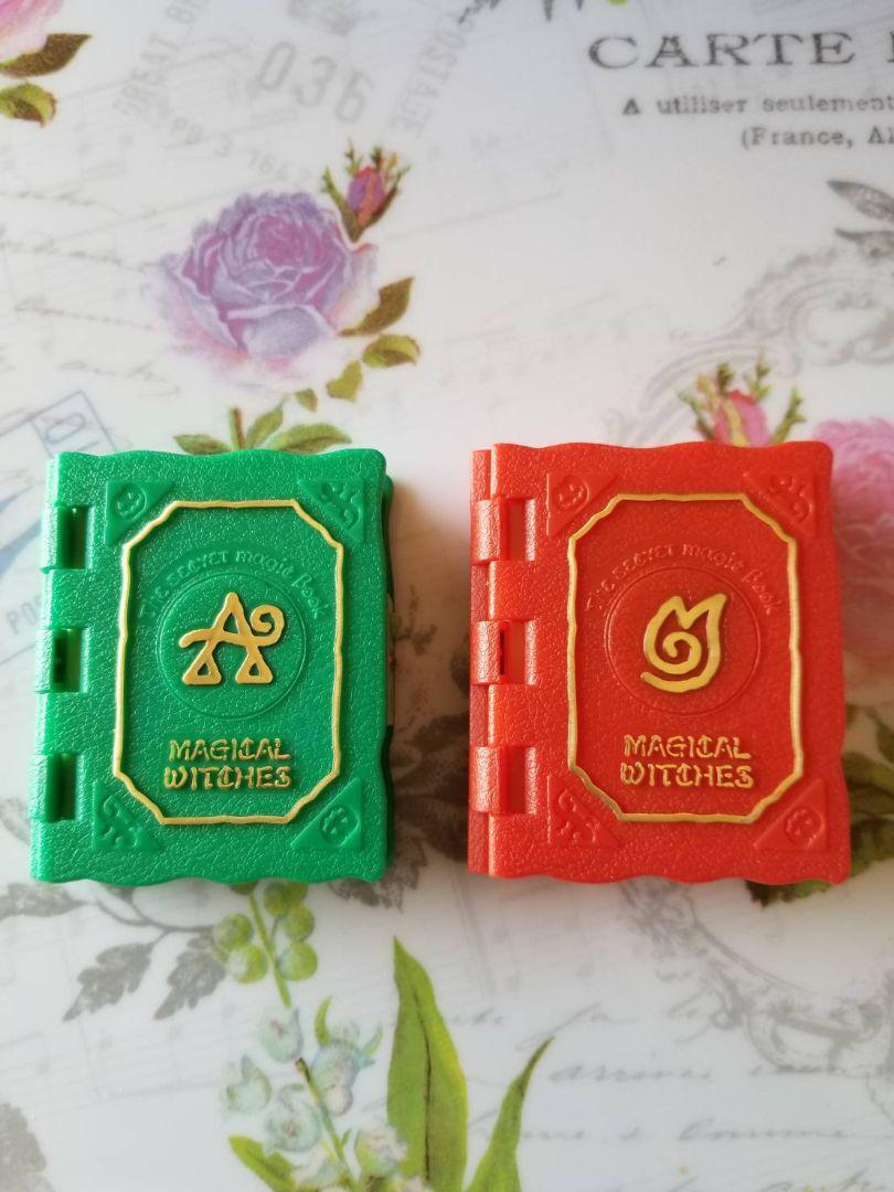 Magical Witches Red Green 2 Set Bandai Pet Game Vintage Magical Witches Red Green 2 Set Bandai Pet Game Vintage