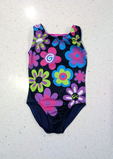 FLORAL GK ELITE Gymnastics Dance Leotard Extra Small Daisy Flowers ULTRA SOFT