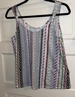 Vintage Women s 100% Cotton Y2K 90s Cache Cache Tank Top Cami Medium