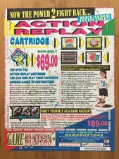 1992 Datel Action Replay Sega Genesis Vintage Print Ad/Poster Authentic Game Art