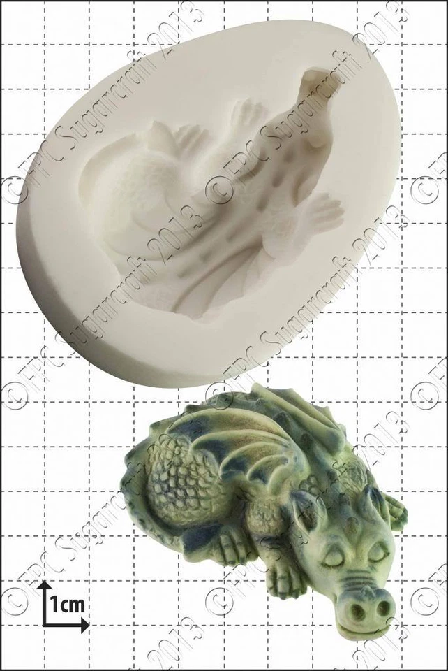 Molde de Silicona Bebé Dragón Comida Uso FPC Pasta de Azúcar - Imagen 1 de 1