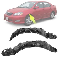 Front Inner Fender Liner Left +Right Fit 2003-2008 Toyota Corolla #TO1249119