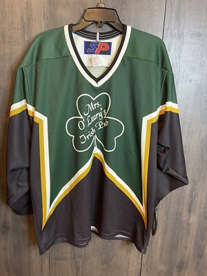 Mrs O Leareys Irish Pub Hockey Jersey Adult Medium Green