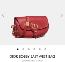 DIOR Red BOBBY EAST-WEST RED BAG- BNWT