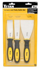 Titan 17000 Scraper and Putty Knife Set - 3 Piece